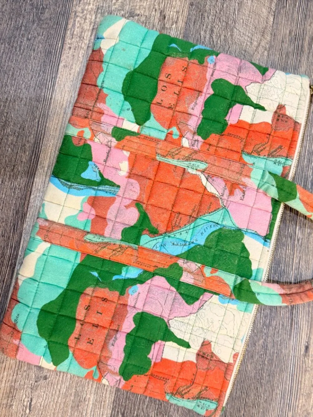 Clare V Laptop Case — Multi Map Print
